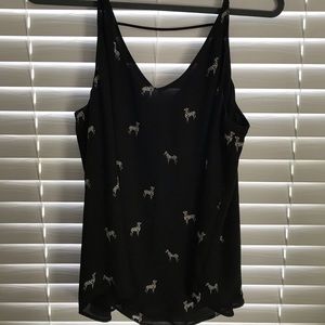 LOFT Zebra tank - never worn!